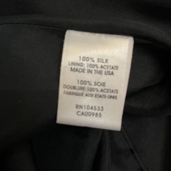 Nanette Lepore Silk Sleeveless V Neck Front Zip Geometric Print Dress Sz 4 - Picture 7 of 12